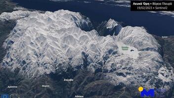 Εντυπωσιακές δορυφορικές εικόνες στα λευκά βουνά της Κρήτης!