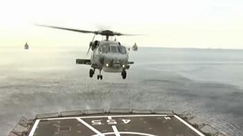 Ελικόπτερο του Πολεμικού Ναυτικού μετέφερε τραυματισμένο ναύτη από την Παλαιόχωρα
