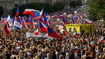 Χιλιάδες διαδηλωτές στην Τσεχία 