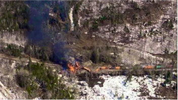 	ΗΠΑ: Εκτροχιασμός τρένου και πυρκαγιά στο Μέιν