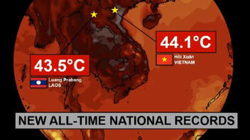 Θερμοκρασία ρεκόρ στο Βιετνάμ: 44,1 βαθμοί Κελσίου