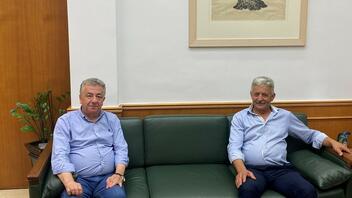 Συνάντηση του υποψήφιου δημάρχου Οροπεδίου Λασιθίου με τον Περιφερειάρχη Κρήτης 