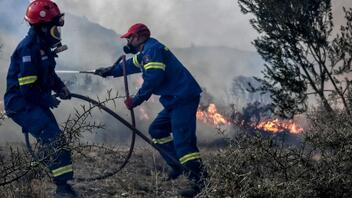 Πυρκαγιά σε έκταση με καλλιέργειες στον Αγ. Γεώργιο Θάσου