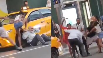 Νέα Υόρκη: Άγριος ξυλοδαρμός οδηγού ταξί στη μέση του δρόμου