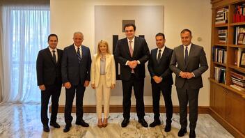 Συνάντηση Ν. Κεραμέως και Κ. Πιερρακάκη με την πρόεδρο της Βουλής των Αντιπροσώπων της Κύπρου και του ΔΗΣΥ
