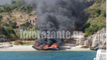 Βυθίστηκε φλεγόμενο σκάφος με 5 επιβαίνοντες στη Ζάκυνθο