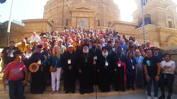 Πολυμελής όμιλος επισκεπτών στην Ιερά Μονή Αγίου Γεωργίου παλαιού Καΐρου