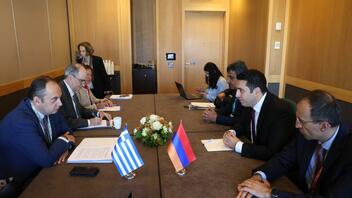 Συνάντηση Γ. Πλακιωτάκη με τον Πρόεδρο του Κοινοβουλίου της Αρμενίας Alen Simonyan