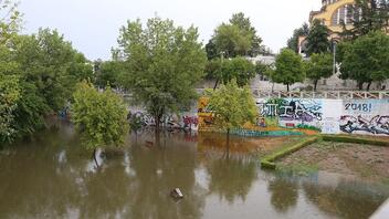 Κακοκαιρία Daniel: Οι πλημμύρες δημιούργησαν νέα κοίτη του Πηνειού στη Λάρισα