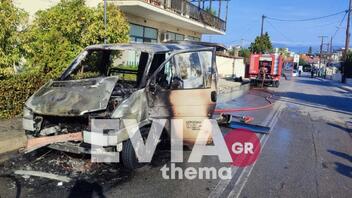 Εύβοια: Φορτηγό με υγραέριο τυλίχθηκε στις φλόγες στην Δροσιά Χαλκίδας