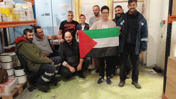 Αλληλέγγυοι στο λαό της Παλαιστίνης εργαζόμενοι στον κλάδο των τροφίμων και ποτών στο Ηράκλειο