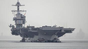 Στη Σούδα το γιγαντιαίο πυρηνοκίνητο αεροπλανοφόρο των ΗΠΑ «USS Gerald Ford»