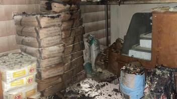 Μεγάλη καταστροφή από τη φωτιά στο φούρνο στο Τυμπάκι- Δείτε φωτογραφίες
