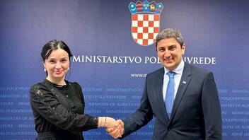 Νέους δρόμους συνεργασίας Ελλάδας και Κροατίας στον τομέα της αγροδιατροφής, ανοίγει η συνάντηση Αυγενάκη - Vučković