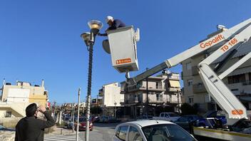 Ο δημοτικός οδοφωτισμός στο επίκεντρο αυτοψίας του Δημάρχου Ηρακλείου, Αλ. Καλοκαιρινού