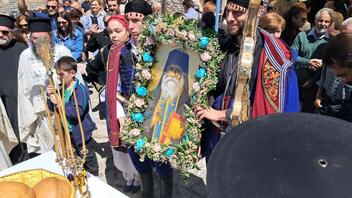 Πλήθος κόσμου τίμησε τη μνήμη του Αγίου Ευμενίου του Νέου