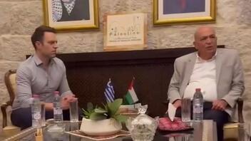 Στο Ισραήλ ο Κασσελάκης - Συναντήθηκε με τον υπουργό Τουρισμού της Παλαιστίνης