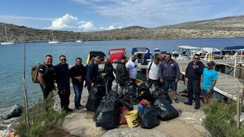 Εθελοντές καθάρισαν την Ντία- Μάζεψαν πάνω από 20 σακούλες σκουπίδια!