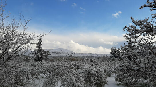 Ασθενείς χιονομπόρες την Πέμπτη στην Κρήτη "βλέπει" ο Αρναούτογλου
