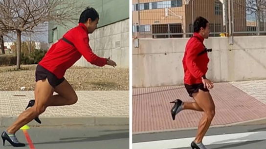 Άνδρας μπήκε στο βιβλίο των Ρεκόρ Γκίνες τρέχοντας με τακούνια για 100 μέτρα σε απίστευτο χρόνο