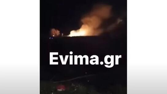 Εύβοια: Μεγάλη φωτιά στην περιοχή Λιβάρι Ιστιαίας