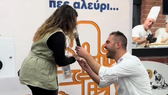 Το ζευγάρι Κρητικών, η πρόταση γάμου στην έκθεση "Artozyma" και το viral video