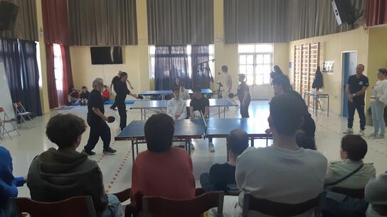 Διαγενεακό τουρνουά επιτραπέζιας αντισφαίρισης στο 5ο ΓΕΛ Ηρακλείου