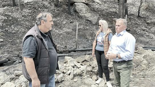 Καλαντζάκης: "Να βρεθούν άμεσα χρηματοδοτήσεις για τις ζημιές της πυρκαγιάς στην Ιεράπετρα"
