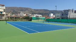 Ξεκίνησαν από τον Δήμο Χανίων, εργασίες συντήρησης των γηπέδων τέννις στο Ναυταθλητικό Κέντρο Σούδας