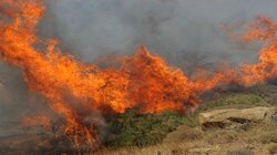 Φωτιά στην Κάρυστο: Μήνυμα από το 112- Μεγάλη δύναμη με 2 ελικόπτερα