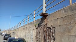 Τα προβλήματα στα τοιχία στήριξης της Λ. Καζαντζίδη παραμένουν