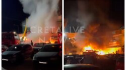 Συναγερμός για φωτιά σε σταθμευμένα οχήματα στην Αμμουδάρα!