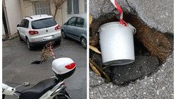 Ηράκλειο: Μια τρύπα στο δρόμο, ένα κλαδί δέντρου και το απόλυτο σκοτάδι τις νύχτες