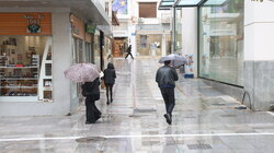 Βροχή, Κέντρο Ηρακλείου