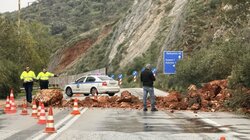 Χανιά: Η βροχόπτωση έφερε… βραχόπτωση!