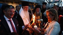 Άγιο Φως φωτογραφία αρχείου