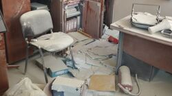 "Βομβαρδισμένο" το 5ο Γυμνάσιο και Λύκειο Γλυφάδας μετά την επιδρομή διαρρηκτών 