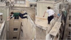 Γάλλος παρκουρίστας κάνει επικίνδυνα άλματα σε ταράτσες της Αθήνας και γίνεται viral - Βίντεο