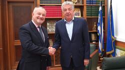 Αποχαιρετιστήρια επίσκεψη του Βρετανού Πρέσβη στον Περιφερειάρχη Κρήτης