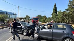 Ρέθυμνο: Τροχαίο με σύγκρουση δυο οχημάτων στα Τρία Μοναστήρια