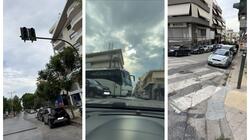 Ηράκλειο: "Ένα φανάρι στη Λεωφόρο Δημοκρατίας που μοιάζει να μην υπάρχει"