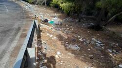 Σκουπιδότοπος απέναντι από τον Άγιο Γεώργιο στο Σεληνάρι