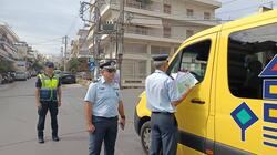 Έλεγχοι Τροχαία σχολικά λεωφορεία 
