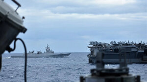 Φωτογραφίες από την συνεκπαίδευση με το αεροπλανοφόρο "Truman" στα ανοικτά της Κρήτης