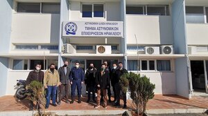 Σε υπηρεσίες της Διεύθυνσης Αστυνομίας Ηρακλείου η Ένωση Αστυνομικών Υπαλλήλων 