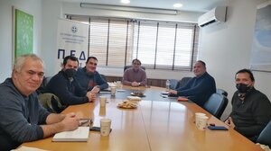 Συνάντηση νεοσύστατης διοικούσας επιτροπής ΤΕΕ/ΤΑΚ με τον πρόεδρο της ΠΕΔ Κρήτης