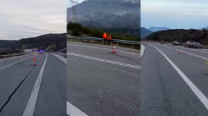 Μεγάλη καθίζηση στο δρόμο Ηράκλειο - Μεσαρά 