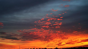 Η πανέμορφη ανατολή λίγο πριν την έλευση της κακοκαιρίας 