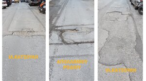 Λακκούβας και μπαλώματος γωνία, στους δρόμους του Ηρακλείου