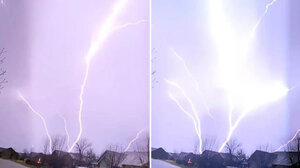 Εντυπωσιακό βίντεο με συστάδα κεραυνών τρελαίνει το Twitter